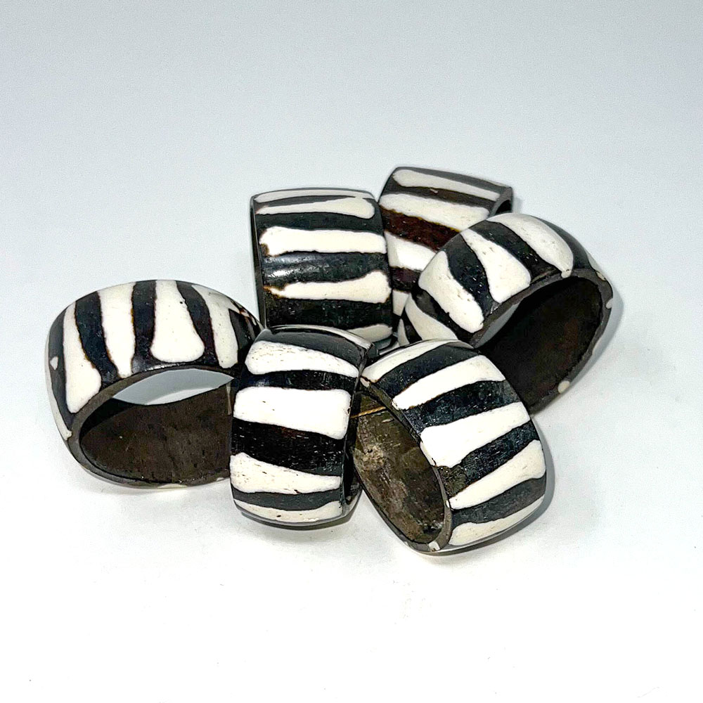 Batik Napikin Rings Set of (6) - Image 3