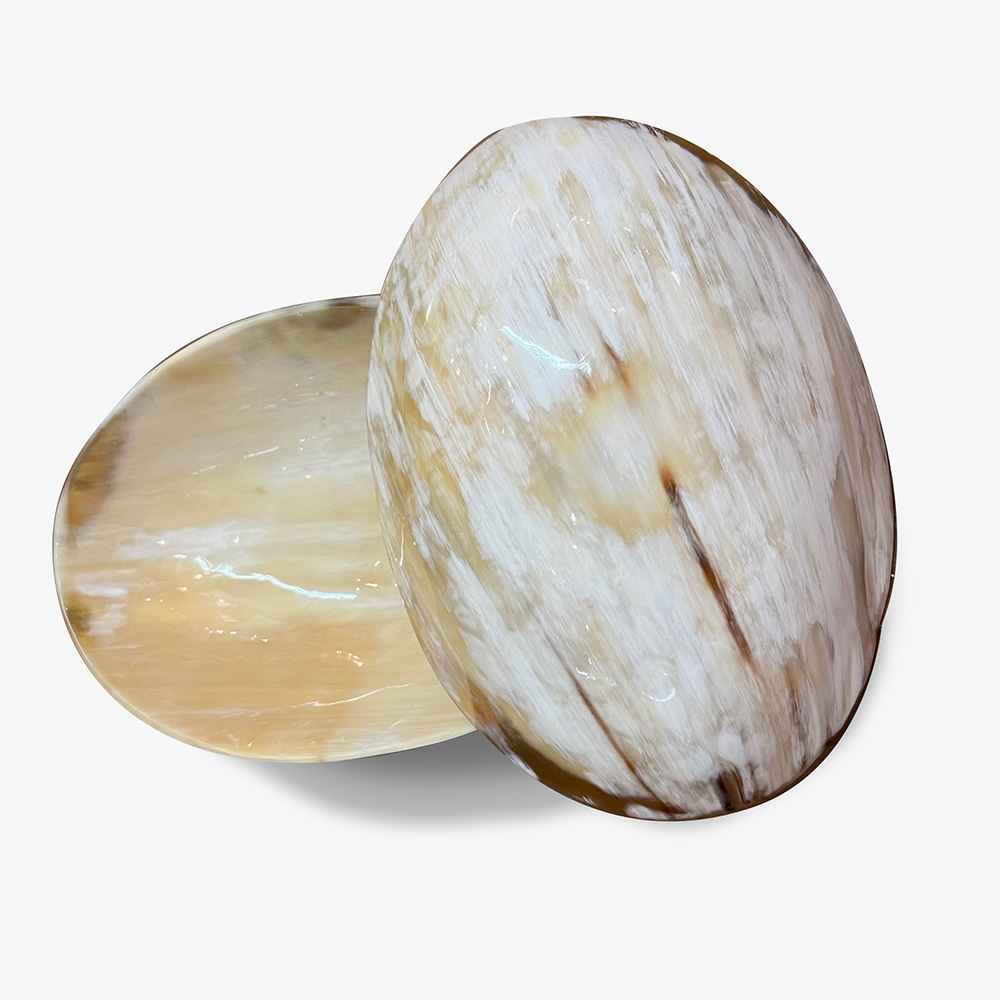 Oval Ankole Horn Bowls - Image 3